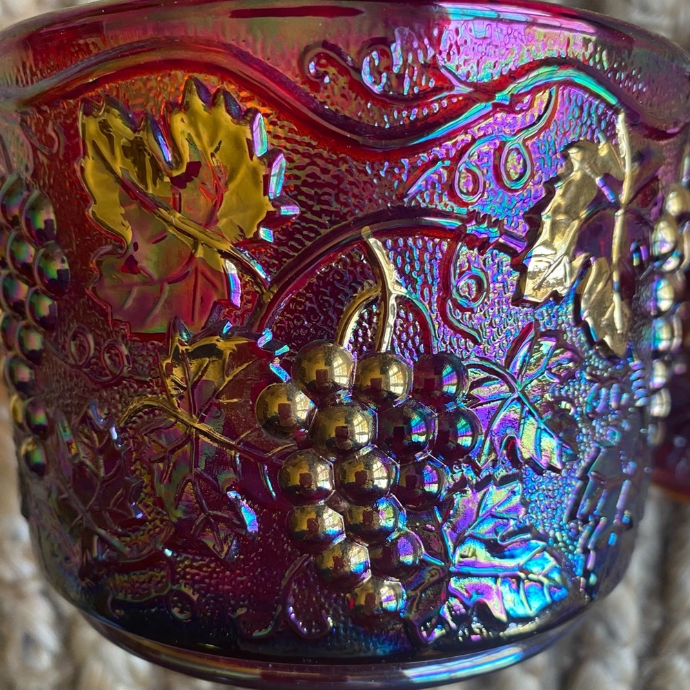 FENTON ART GLASS LTD EDITION PRESIDENT’S COLLECTION COVERED BOX W/ GRAPE… - Picture 2 of 16